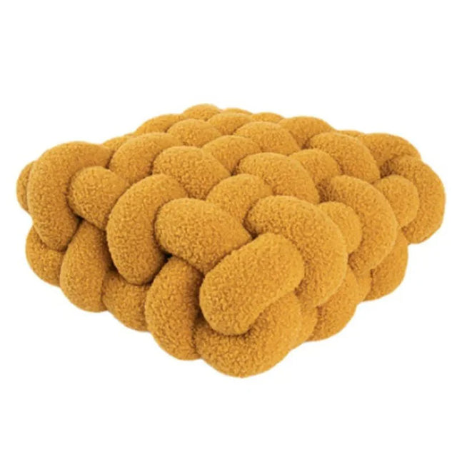 Colourful Soft Nordic Knot Sofa Cushion in Plush Fabric