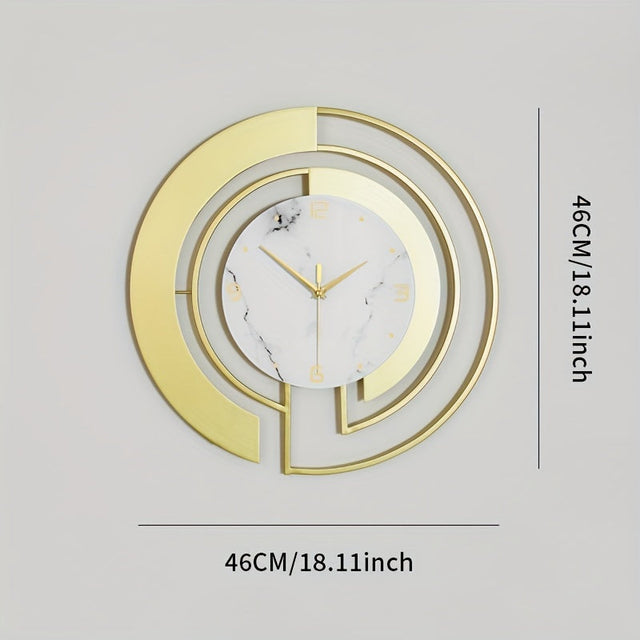 Timeless Elegance - Contemporary Metal Wall Clock 18 Inch
