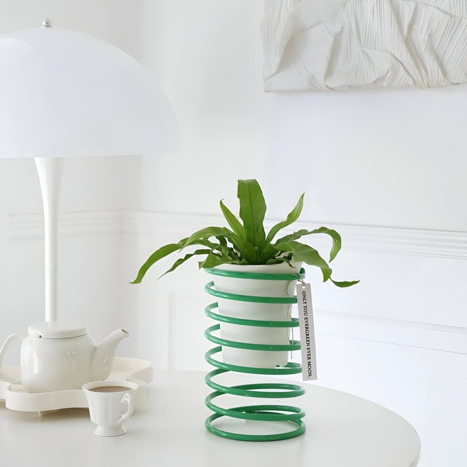 Decorative Spring Flower Pot Stand in Colorful Metal Design