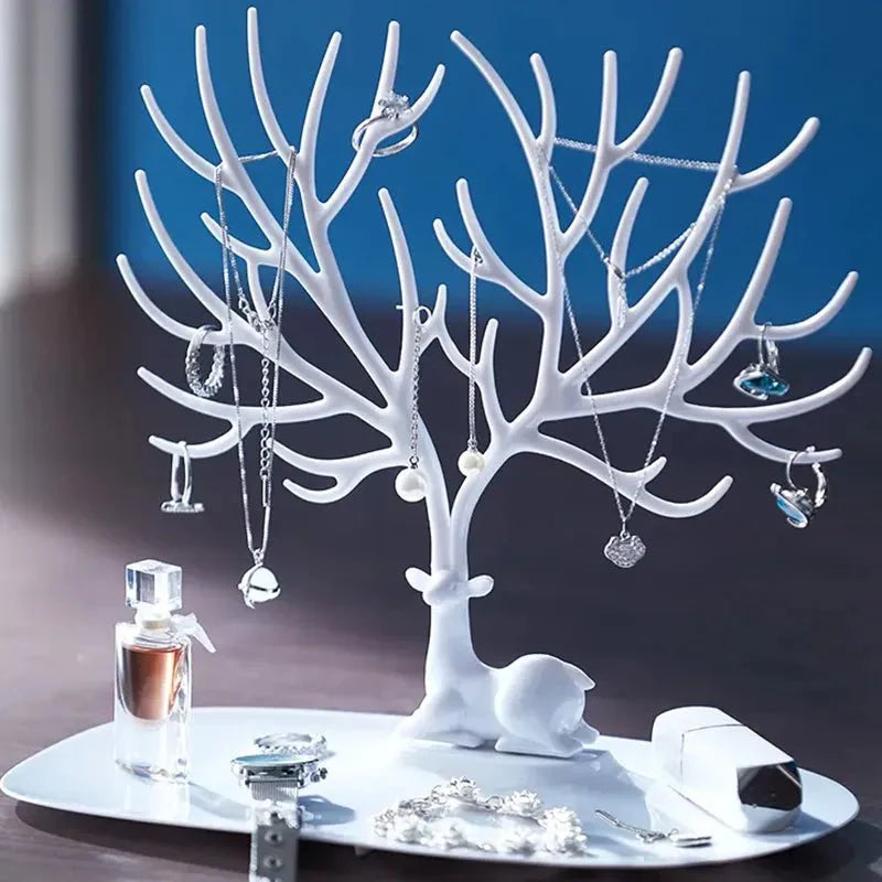 Deer Shaped Jewellery Display Stand in Chic Plastic Design
