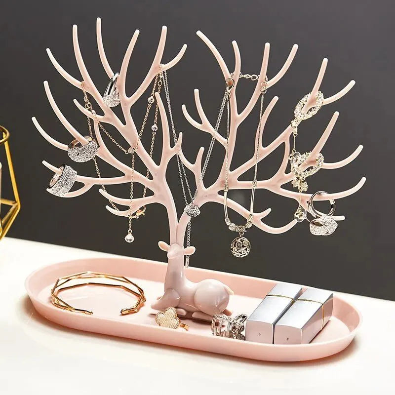 Deer Shaped Jewellery Display Stand in Chic Plastic Design