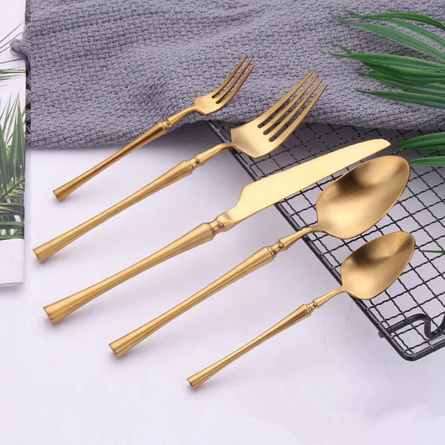 Serena Gold Cutlery Set-4