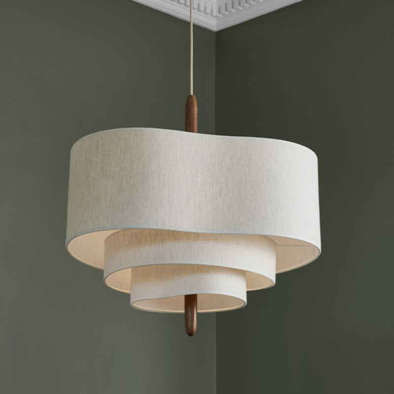 Stylish Fabric Chandelier for Contemporary Living Room or Bedroom Ambiance