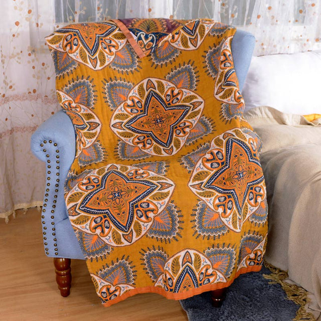 Ownkoti Flower Soft Towel Double-Side Beach Towel-5