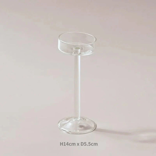 Elegant Glass Tealight Candle Holder Set for Home Decor