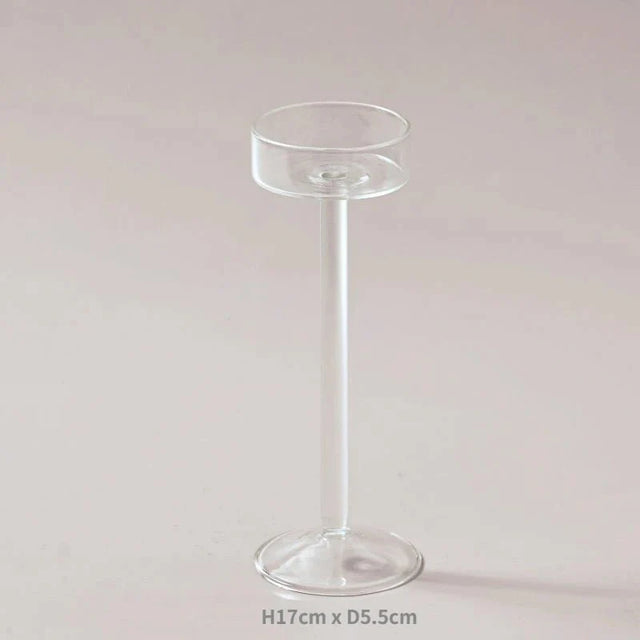 Elegant Glass Tealight Candle Holder Set for Home Decor