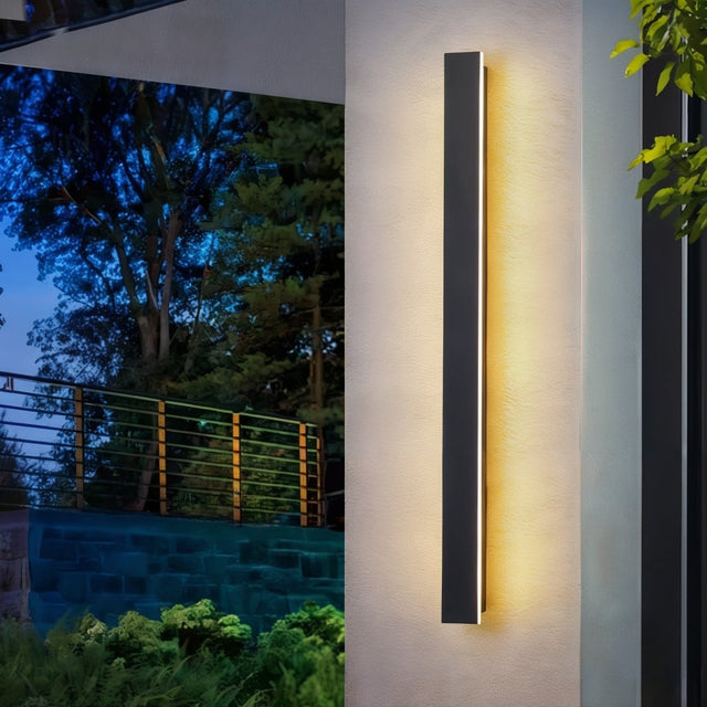 ELVI | Outdoor Long Strip Modern Wall Sconce Light-1