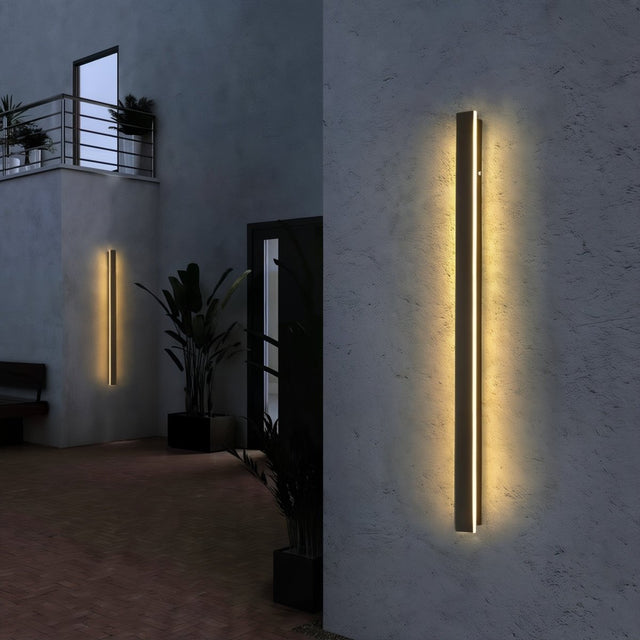 ELVI | Outdoor Long Strip Modern Wall Sconce Light-3
