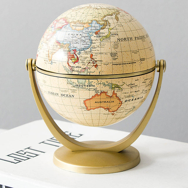 English Version Small Teaching World Globe - Modern Plastic Design