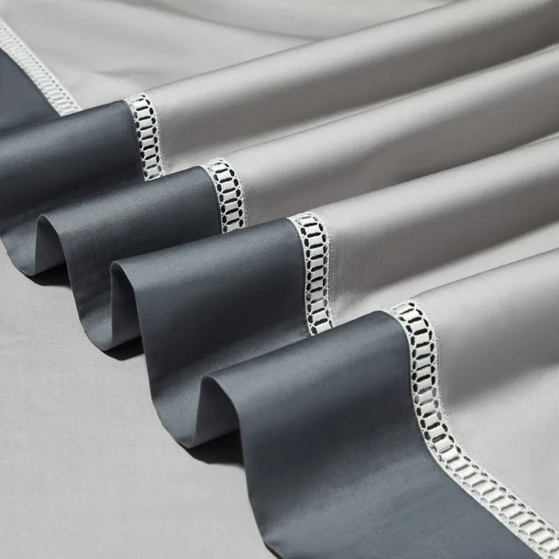 Essence Duvet Cover Set – 1000 TC Egyptian Cotton with Elegant Border Detailing