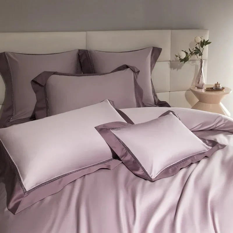 Essence Duvet Cover Set – 1000 TC Egyptian Cotton with Elegant Border Detailing