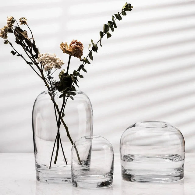 European Style Creative Flower Vase in High-Quality Glass