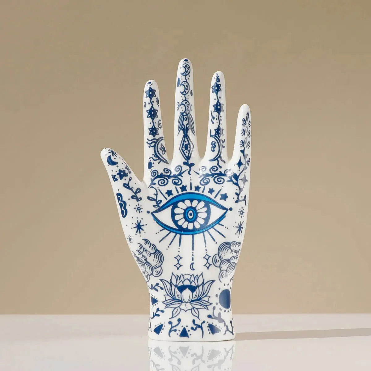 Eye of Fatima Ceramic Jewellery Display Stand for Organizing