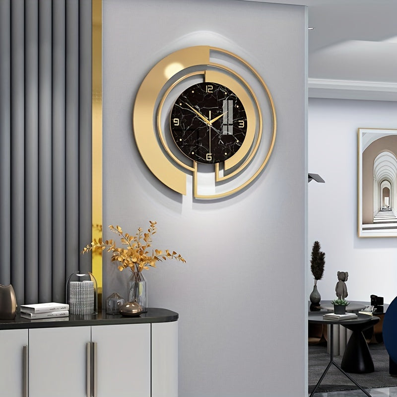 Timeless Elegance - Contemporary Metal Wall Clock 18 Inch