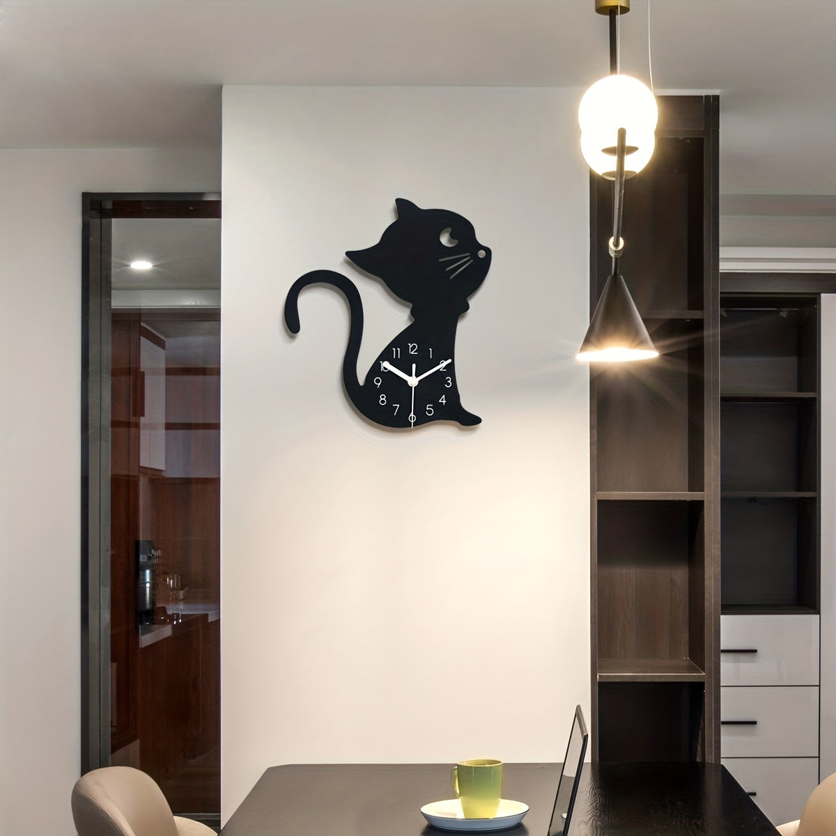 PurrfectTime Cat Wall Clock - Stylish Modern Home Decor