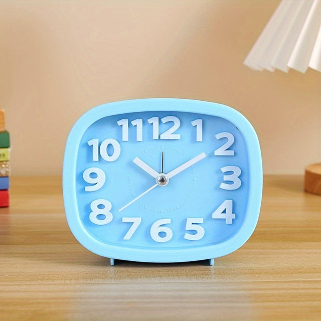 Stylish Compact Square Clock with 3D Design for Modern Decor