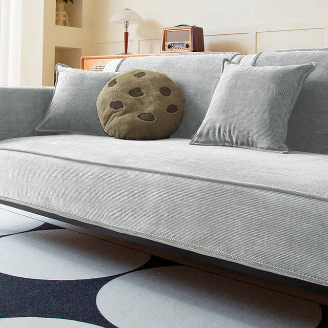 Chic Corduroy Sofa Protector Anti-slip Couch Cover 70x70 cm