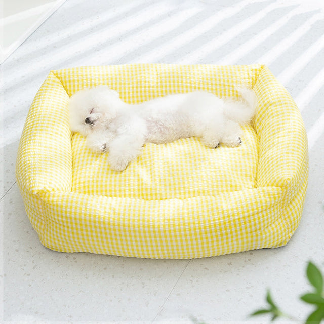 Cozy Bolstered Dog Bed with Removable Cover Polyester