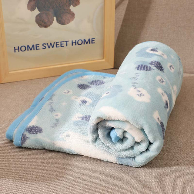 Cozy Flannel Pet Blanket Soft Colorful Multipurpose Use