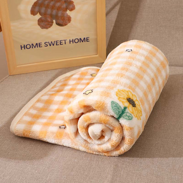 Cozy Flannel Pet Blanket Soft Colorful Multipurpose Use