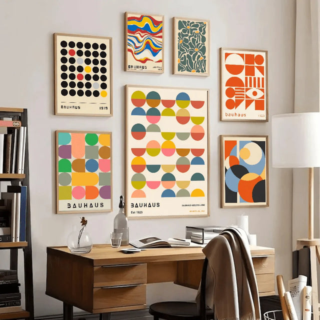 Geometric Style Posters - Modern Paper Stickers for Decor