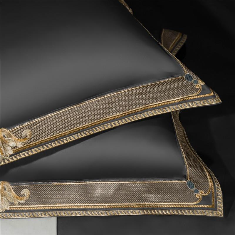 Grigio Premium Embroidered Duvet Cover Set