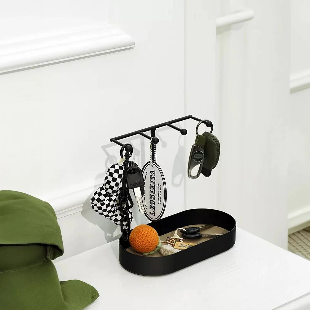 Small Hallway Organiser Tray - Eco-Friendly Metal Style