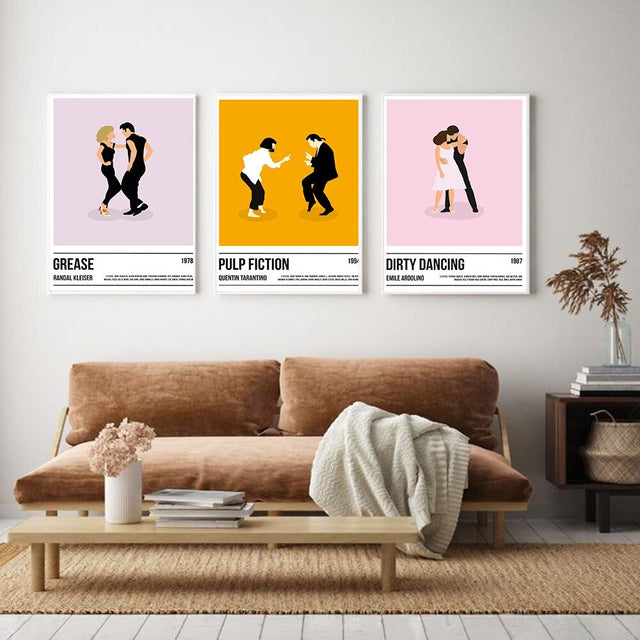 Iconic Movie Canvas Poster Prints in Modern Style, Unframed
