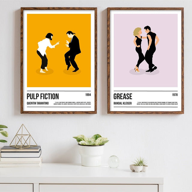 Iconic Movie Canvas Poster Prints in Modern Style, Unframed