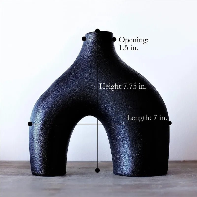 Irregular Minimalist Ceramic Vase Set for Modern Decor