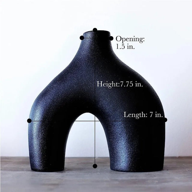Irregular Minimalist Ceramic Vase Set for Modern Decor
