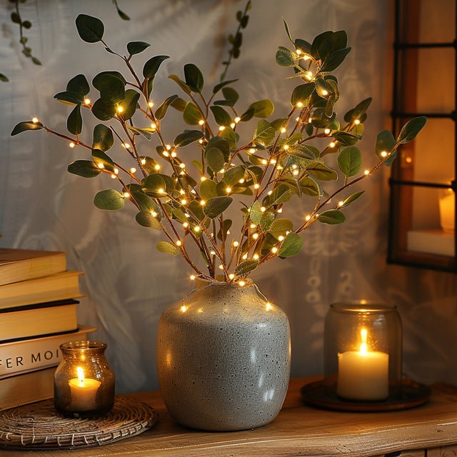 Fairy Light Olive Branches – Elegant Twinkling Decor