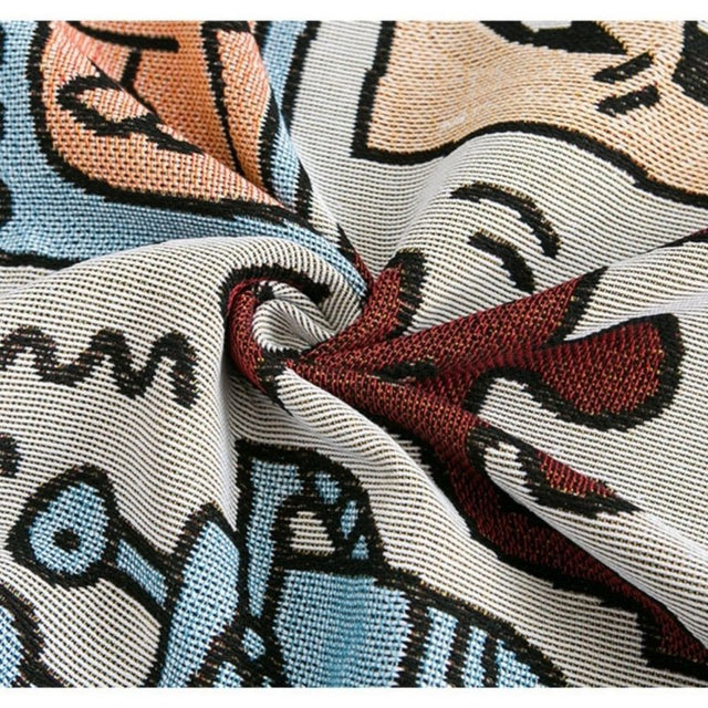 Keith Haring Jigsaw Throw Blanket for Cozy Comfort
