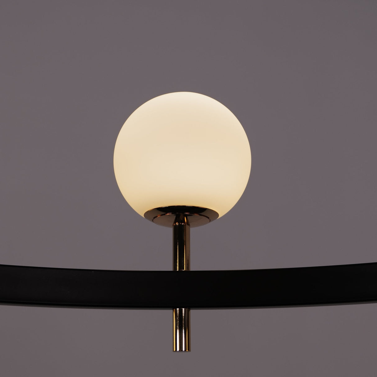 Kingsman Chandelier – Luxury Glass Globe Ceiling Light in Gold & Brown