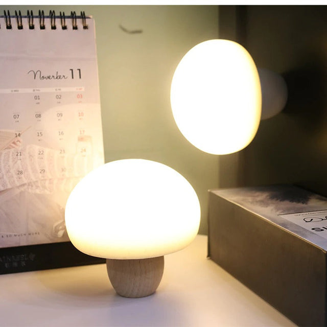 Magnetic Mushroom Bedside Lamp for Children - Touch Sensitive
