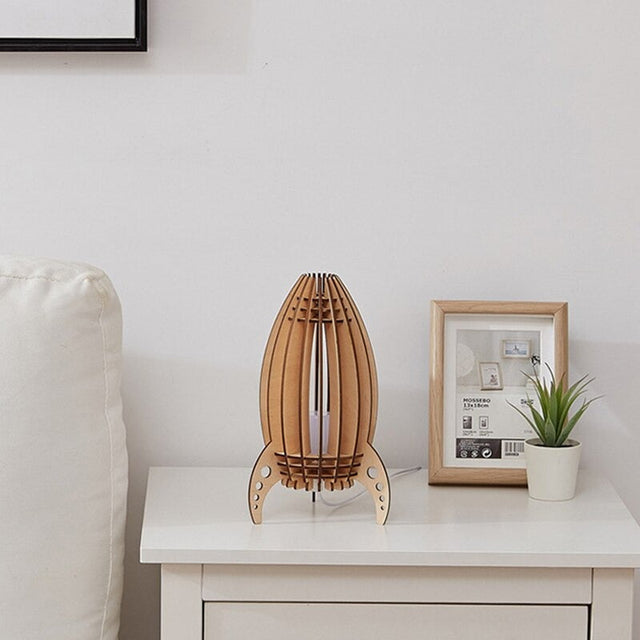 Rocket Bedside Lamp for Children - Vintage Edison Style