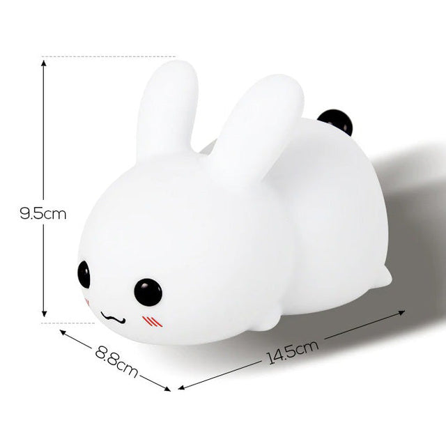 Rabbit Bedside Lamp for Children - Modern Book Style Design