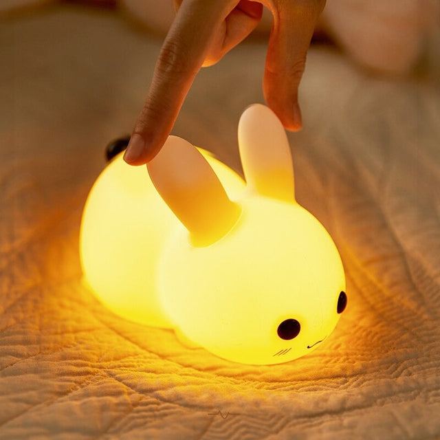 Rabbit Bedside Lamp for Children - Modern Book Style Design