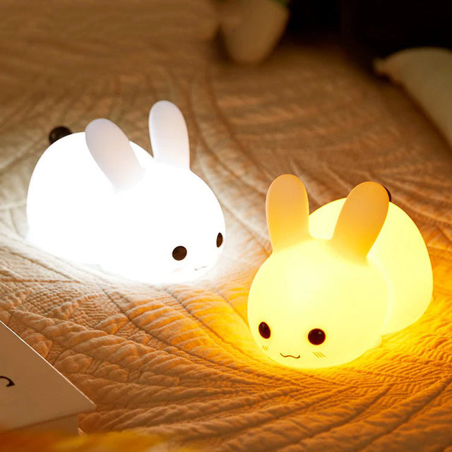 Rabbit Bedside Lamp for Children - Modern Book Style Design