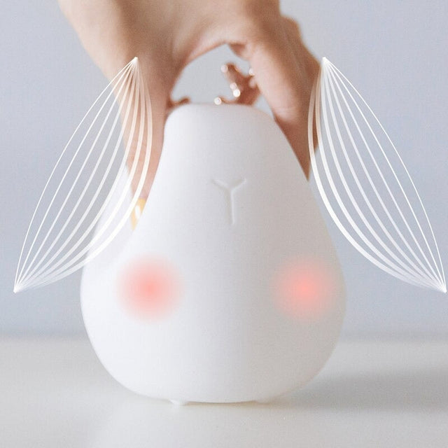 Cordless Silicone Children's Bedside Lamp with Cute Design