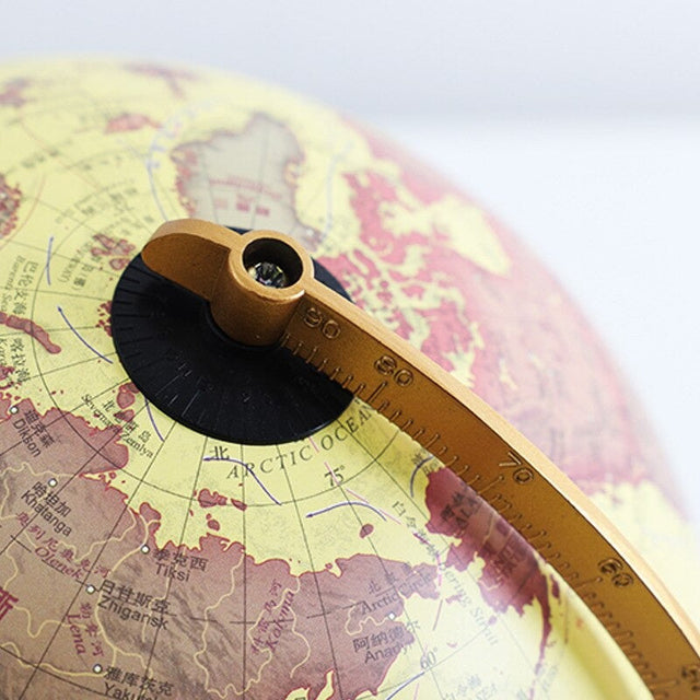 Globe Retro Design Bedside Lamp with USB Rechargeable Feature