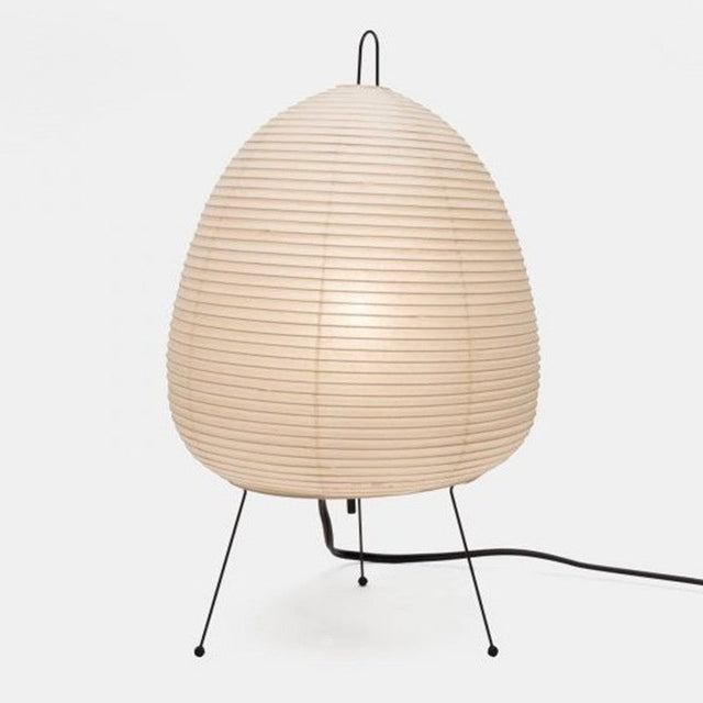 Akari Japanese Bedside Lamp with Paper Shade, Zen Style