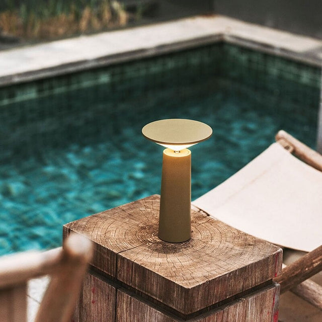 Rechargeable LED Bedside Lamp - Elegant Book Style Design