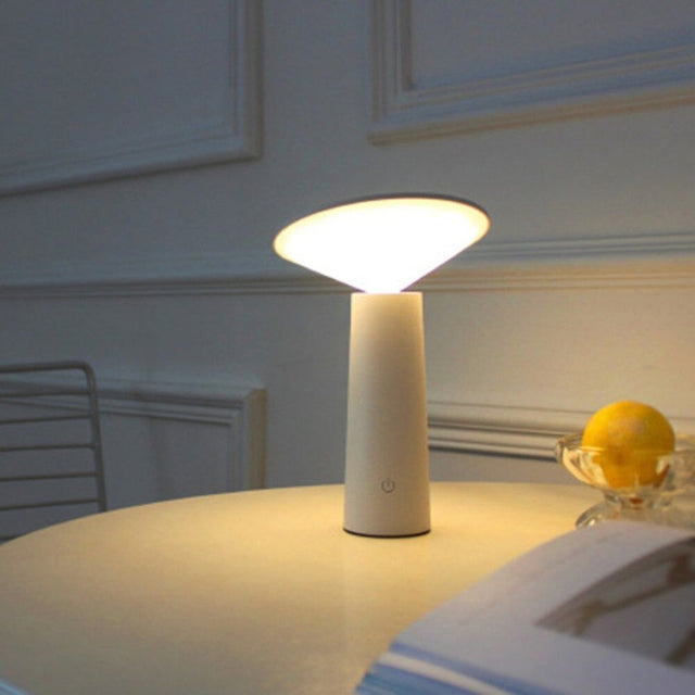 Rechargeable LED Bedside Lamp - Elegant Book Style Design