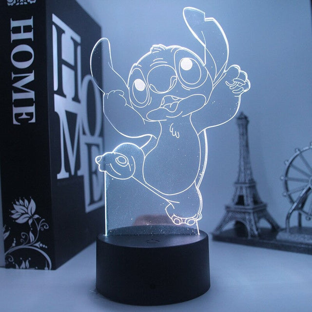 Stitch LED Bedside Lamp with 7 Color Changing Lights