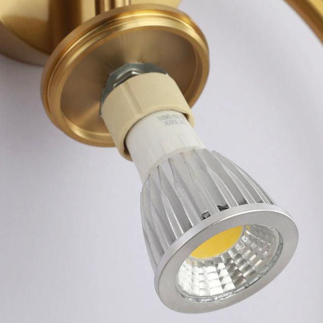 Design Circle Wall Bedside Lamp in Bronze or Black