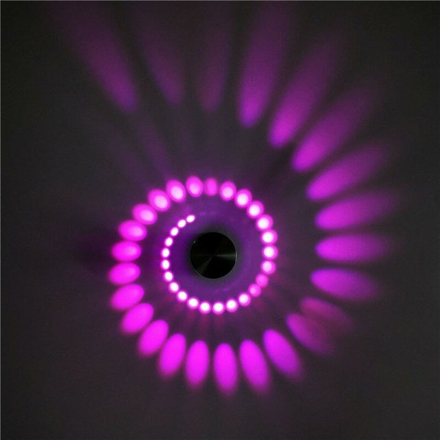 Minimalist Spiral Wall Bedside Lamp with LED Touch Control