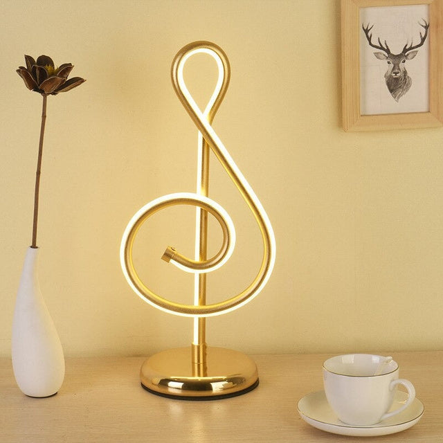 Original Gold Note Decorative Table Lamps in Minimalist Style