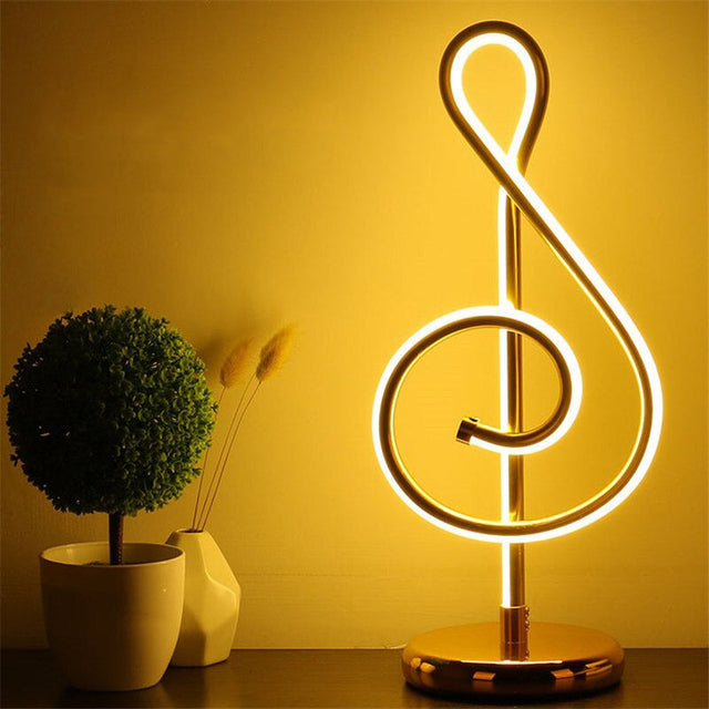 Original Gold Note Decorative Table Lamps in Minimalist Style