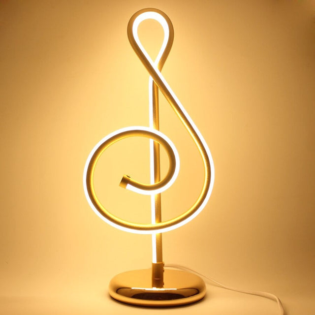 Original Gold Note Decorative Table Lamps in Minimalist Style